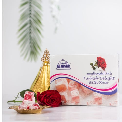 كرتون 12 علبه من راحة الحلقوم بالورد