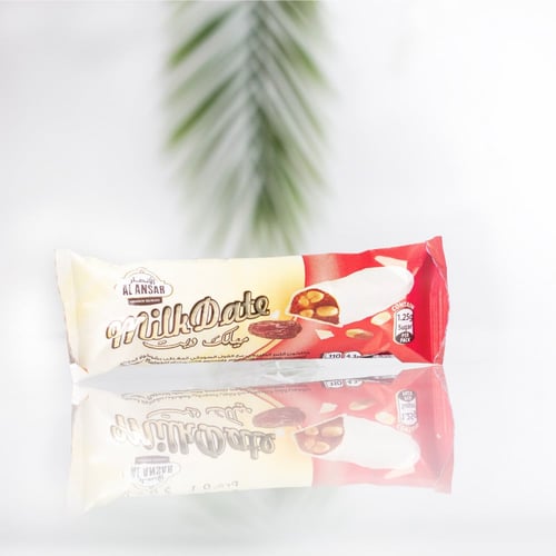 كرتون مطحون التمر مع الفول السوداني المغطى بالشوكو...