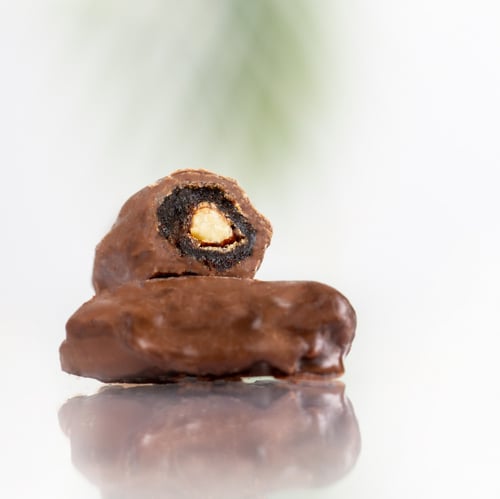 كرتون تمر بالشوكولا واللوز 250 جرام( 12 علبه)