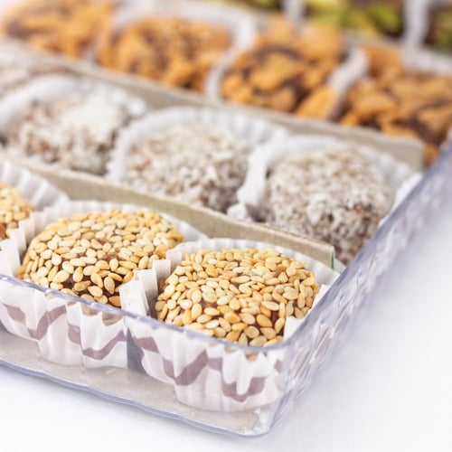 صحن مطحون التمر بالمكسرات