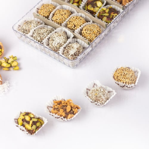 صحن مطحون التمر بالمكسرات