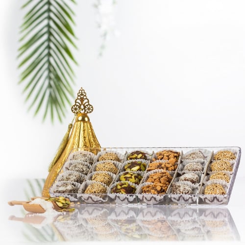 صحن مطحون التمر بالمكسرات