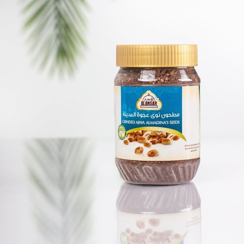 كرتون مطحون نوى عجوة المدينة(12 علبه)