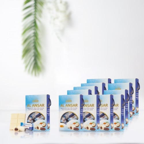 كرتون (12 علبه) من معمول التمر والشكولا البيضاء