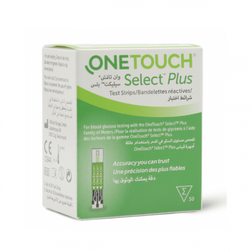 وان تاتش سيليكت بلس شرائط تحليل السكر 50 حبه