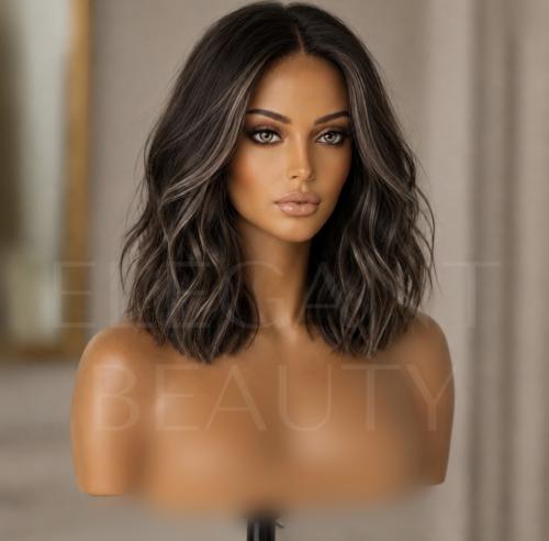 باروكة شعر طبيعي تل كريستال #zena