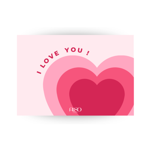 بطاقة اهداء احبك - I Love You