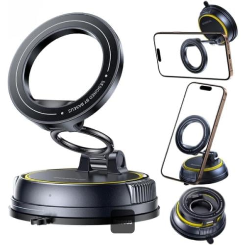 حامل سيارة مغناطيسي Baseus PrimeTrip VC2 Flex بقوة 35N مع قاعدة شفط