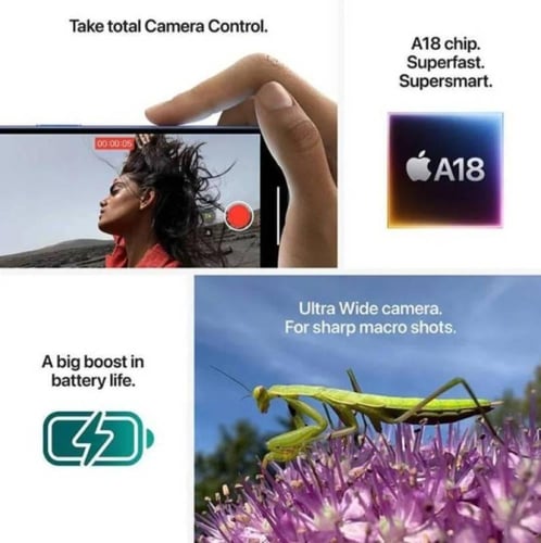 ايفون 16 بذاكرة 256GB