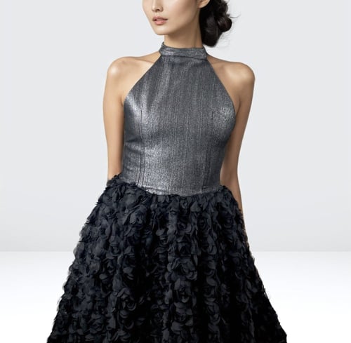 فستان اسود قصير