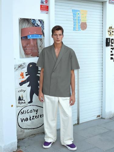 Short sleeve blazer and pants