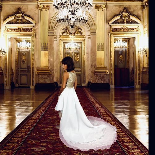 فستان سهرة فاخر