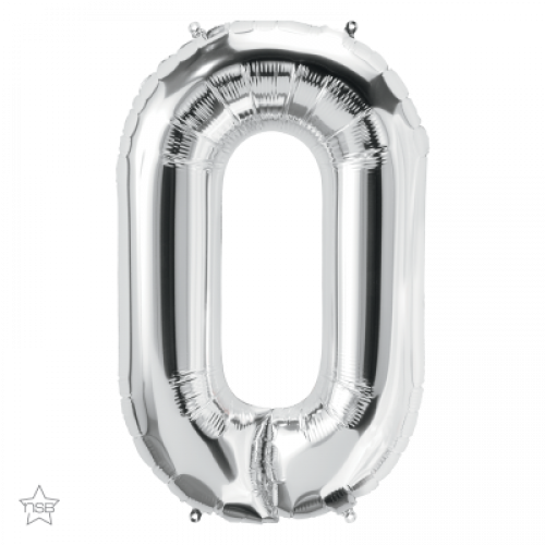 FOIL LARGE LETTER SILVER (عدد 5 قطع) O