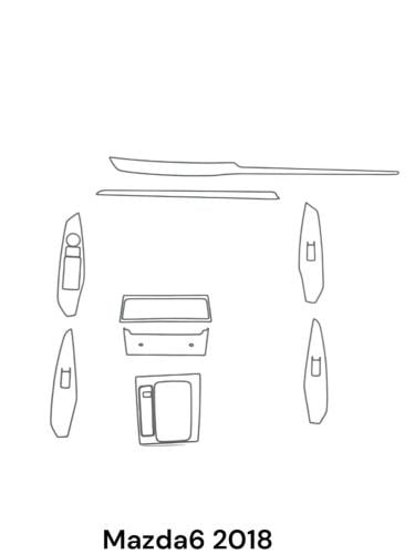 حمايه PPF الداخليه قص الكتروني Mazda6 2018