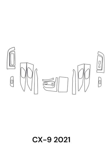 حمايه PPF الداخليه قص الكتروني CX-9 2021