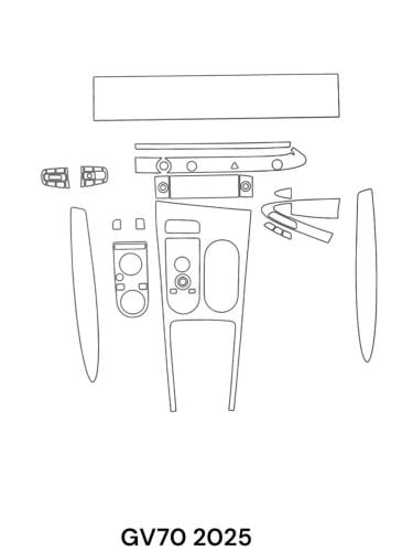 Internal PPF protection electronic cut GV70 2025