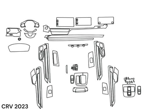 حمايه PPF الداخليه قص الكتروني CRV 2023