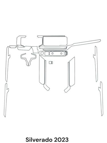 حمايه PPF الداخليه قص الكتروني Silverado 2023