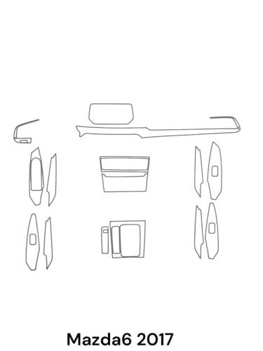 حمايه PPF الداخليه قص الكتروني Mazda6 2017