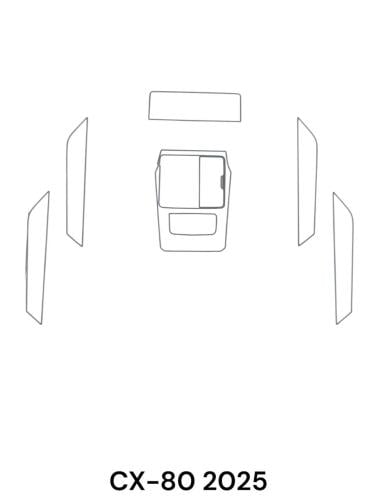 حمايه PPF الداخليه قص الكتروني CX-80 2025