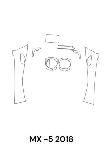 حمايه PPF الداخليه قص الكتروني MX-5 2018