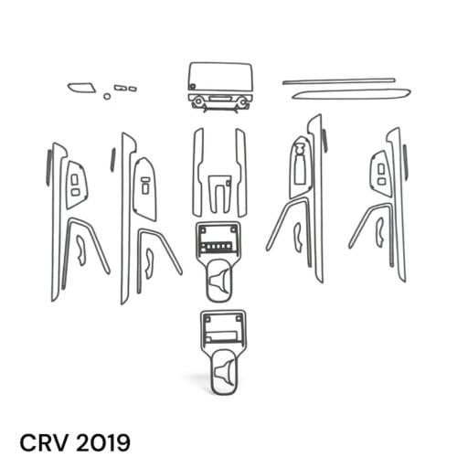 حمايه PPF الداخليه قص الكتروني CRV 2019