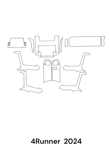 حمايه PPF الداخليه قص الكتروني 4Runner 2024