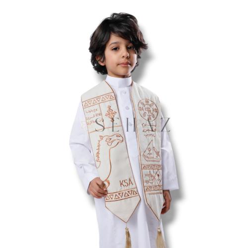 وشاح اليوم الوطني (وشاح عبية للأطفال)