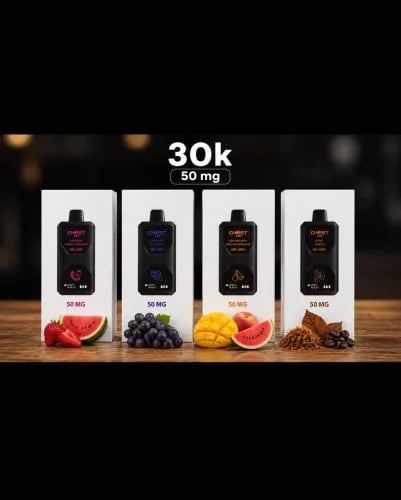 سحبة قوست فيب 30 الف موشة 50 نيكوتين Ghost Vapes 3...
