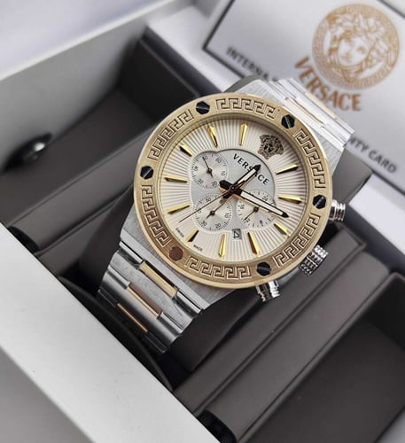 ساعات فرزاتشي رجالي كرونوغراف - درجة أولى مع كرت ا...