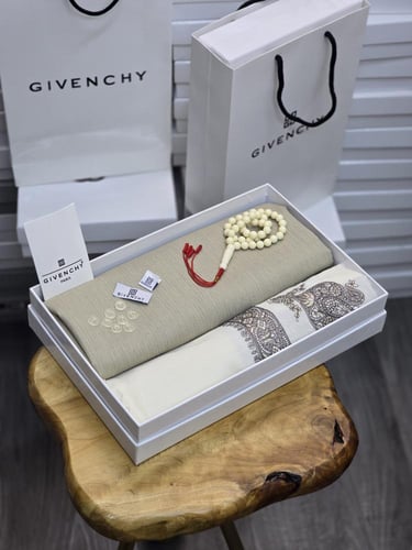 قماش جفنشي شتوي مع شال كشميري مع سبحة