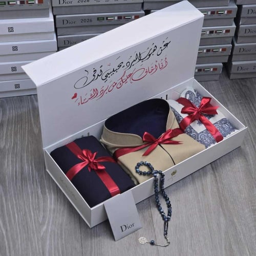 طقم رجالي شتوي فاخر - سديري + قماش + شال - إصدار 2...