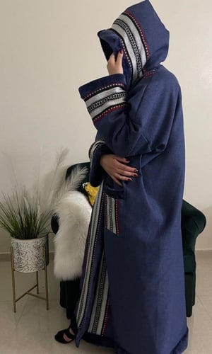 فروات نسائية شتوية فاخرة كحلي