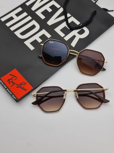 نظارات شمسية ماركة راي بان مع ملحقات الماركة