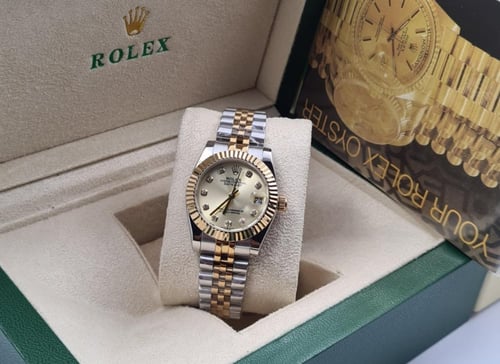 افخم ساعات رولكس نسائي - درجة أولى مع كرت الماركة