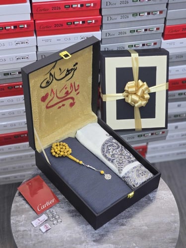 هدية الشتاء رجالية مميزة – قماش + شال كشميري في بو...