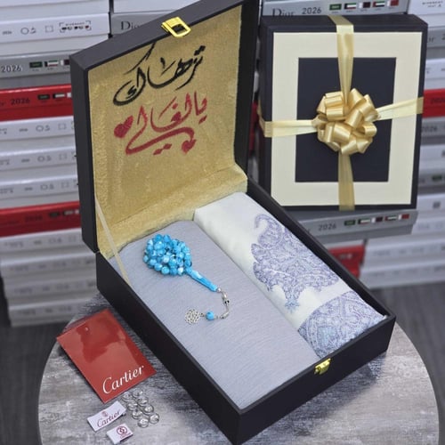 هدية الشتاء رجالية مميزة – قماش + شال كشميري في بو...