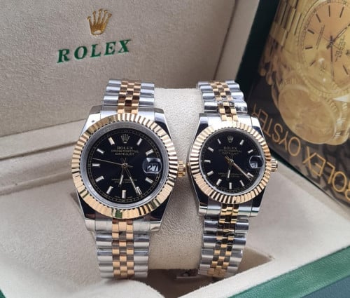 طقم ساعات رجالي ونسائي ماركة رولكس - متجر مون