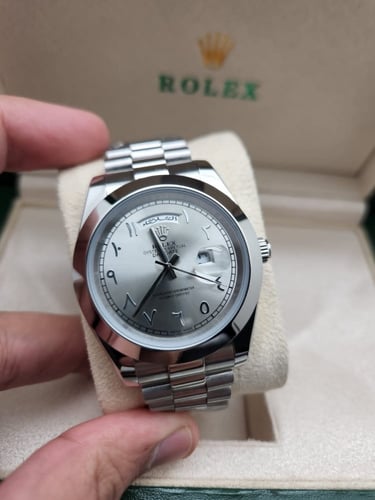 ساعة رولكس ارقام عربية - ساعة بأرقام عربية رجالية