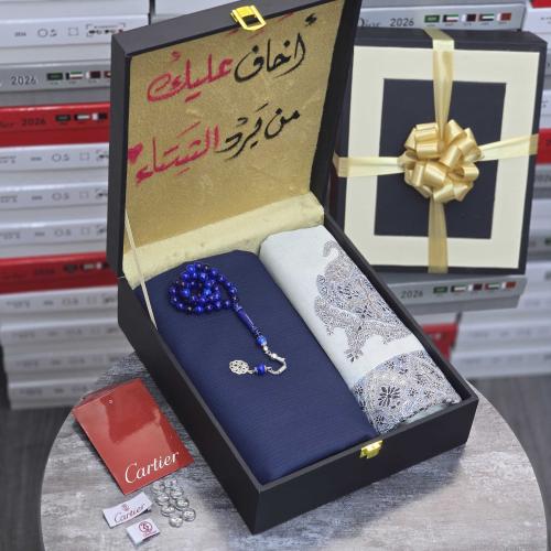 هدية الشتاء رجالية مميزة – قماش + شال كشميري في بو...