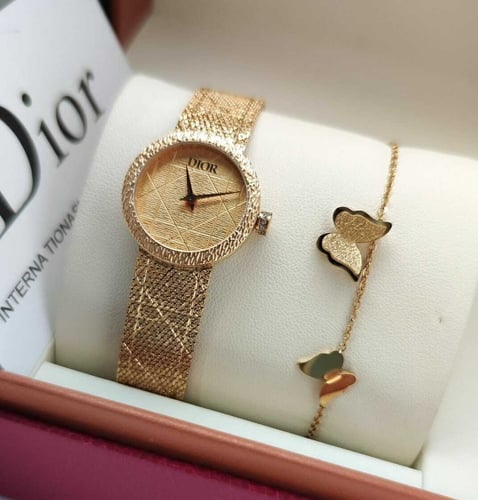 ساعة ديور نسائي مع اسوارة