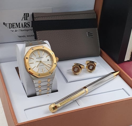 ساعة باقيت - مع طقم اديمارس قلم وكبك ومحفظه