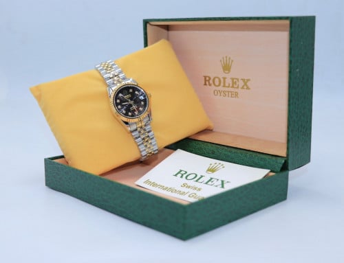 ساعه رولكس حريمي - موديل كلاسيك بألوان متعددة