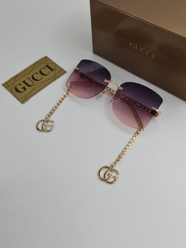 نظارات قوتشي الجديدة | تصميم فراشة مع سلسلة أنيقة