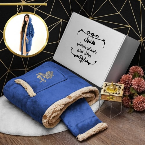 فروة نسائية شتوية مخمل مع مبخرة بالاسم