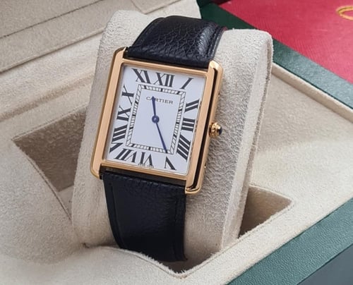 ساعات كارتير رجالي – ساعة كارتير جلد أسود