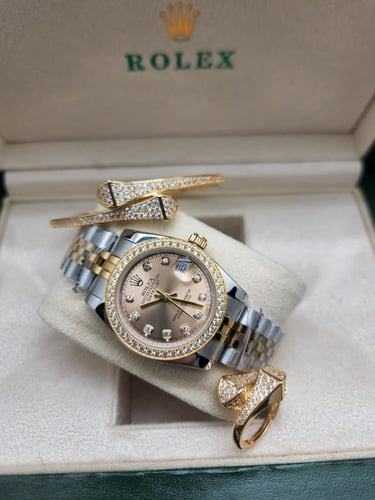 ساعة ارقام عربية - ساعات نسائي رولكس اخر اصدار - م...