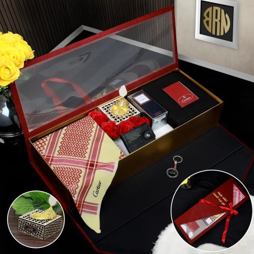 شماغ كارتير بيج الاصلي+قماش مع مجموعة إكسسوارات