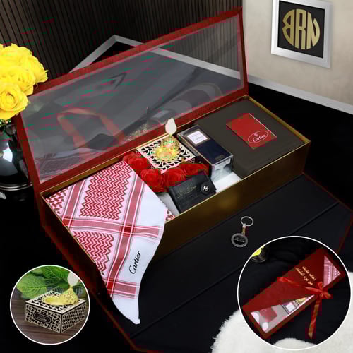 شماغ كارتير بيج الاصلي+قماش مع مجموعة إكسسوارات