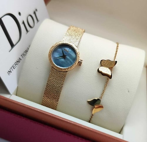 ساعة ديور نسائي مع اسوارة